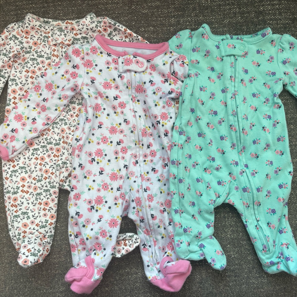 Carter’s Floral Footed Sleeper Bundle